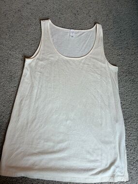 Jones New York Sport Women's Ivory Sleeveless Shirt Top Size L. Minimalist Basic